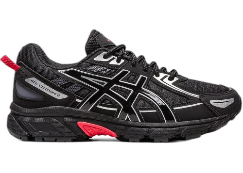 ASICS Gel-Venture 6 Black Red Silver (GS)