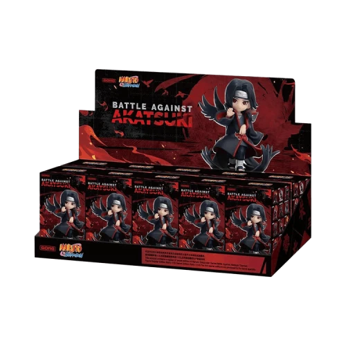 Pop Mart Naruto Shippuden Series Battle Against Akatsuki Themed Figure Sealed Case 'Mystery'