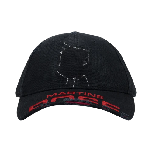 Martine Rose Cut Peak Cap 'Black'