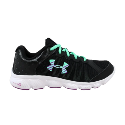 Under Armour Micro G Assert 6 GS 'Black Purple Blue'