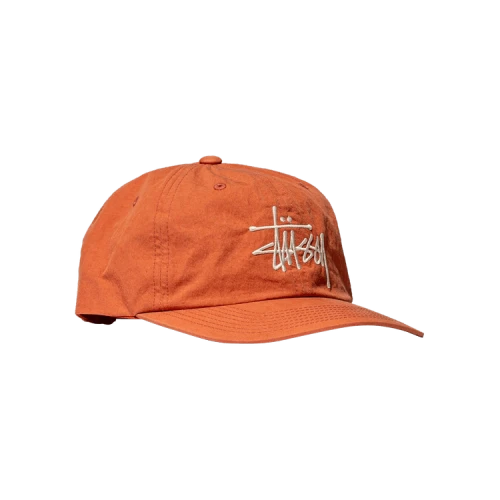 Stussy Bio Wash Big Logo Low Pro Cap 'Coral'