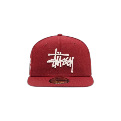 Stussy x New Era Authentic 59Fifty Fitted Cap Cardinal