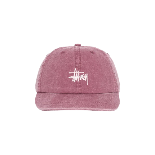 Stussy Washed Stock Low Pro Cap 'Burgundy'