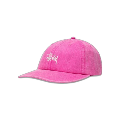 Stussy Washed Stock Low Pro Cap 'Magenta'