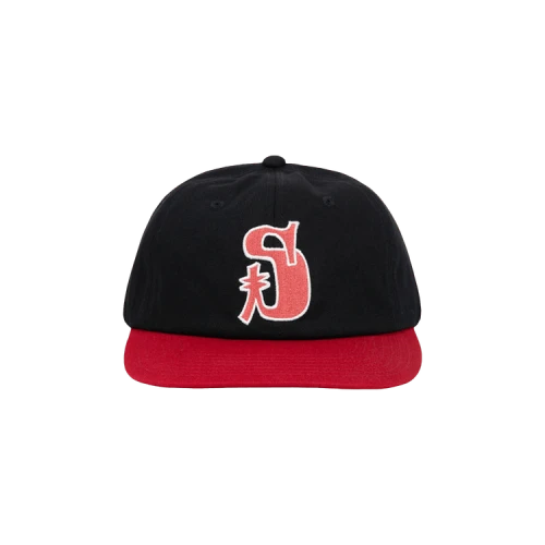 Stussy Vintage S Low Pro Cap 'Black/Red'