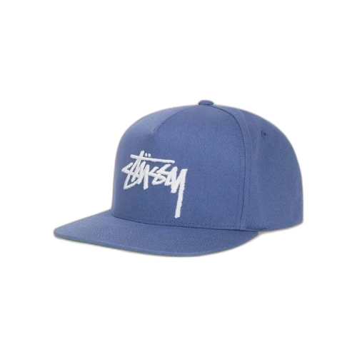 Stussy Big Stock Point Crown Cap 'Light Royal'