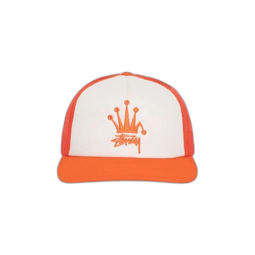Stussy Crown Stock Trucker Cap 'Orange'
