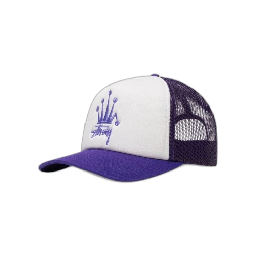 Stussy Crown Stock Trucker Cap 'Purple'