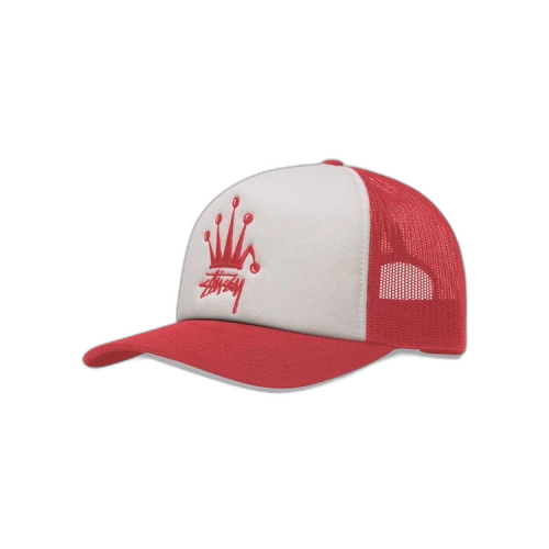 Stussy Crown Stock Trucker Cap 'Red'