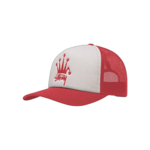 Stussy Crown Stock Trucker Cap 'Red'