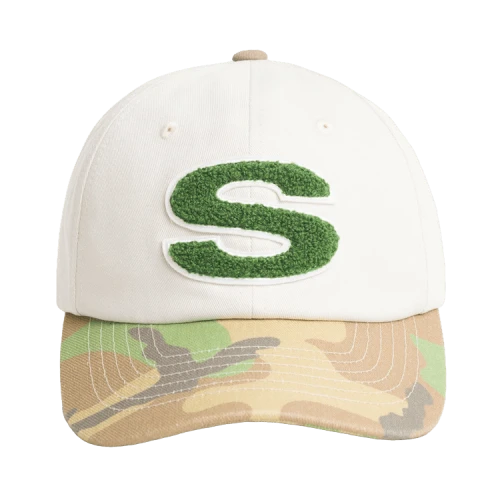 Stussy Chenille S Snapback Cap 'Woodland Camo'