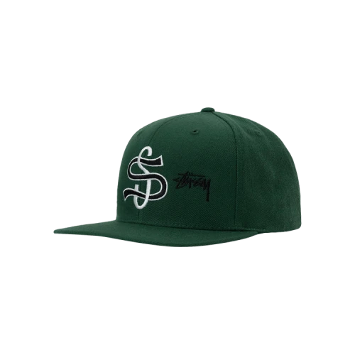 Stussy Big League Point Crown Cap 'Forest'