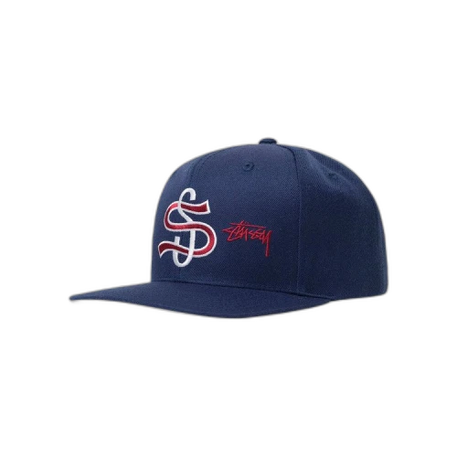 Stussy Big League Point Crown Cap 'Navy'