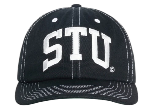 Stussy STU Arch Strapback Cap Black