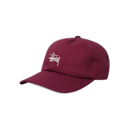 Stussy Basic Stock Low Pro Cap 'Burgundy'