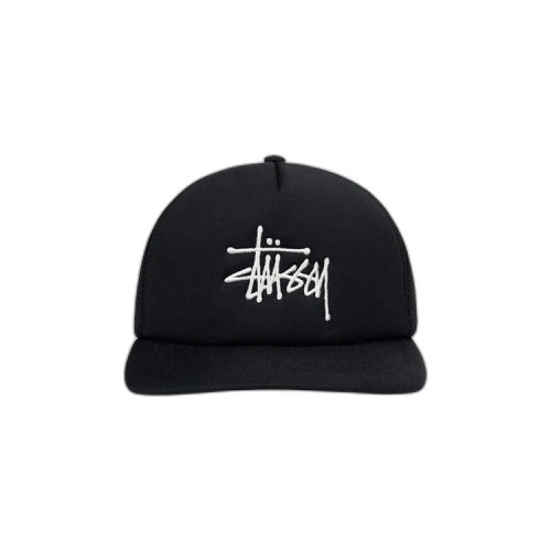 Stussy Trucker Big Basic Snapback Black