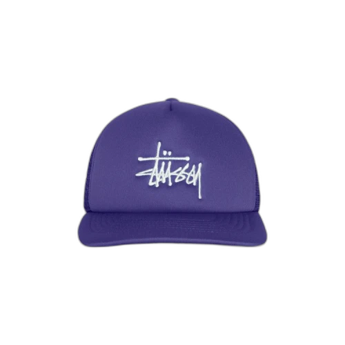 Stussy Trucker Big Basic Snapback 'Deep Violet'