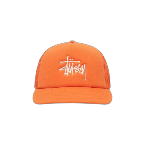 Stussy Trucker Big Basic Snapback Orange