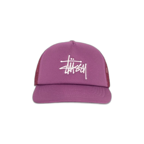 Stussy Big Basic Trucker Cap 'Plum'
