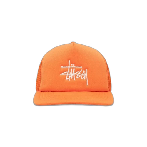 Stussy Trucker Big Basic Snapback 'Pumpkin'