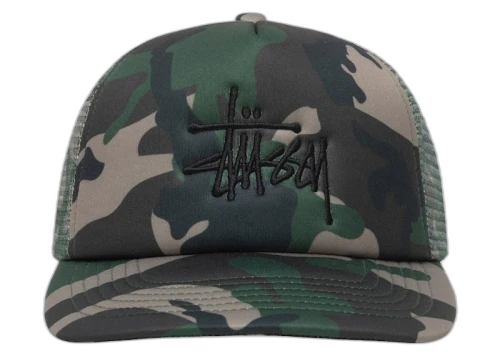 Stussy Trucker Big Basic Snapback Camo