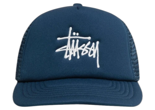 Stussy Trucker Big Basic Snapback Deep Blue