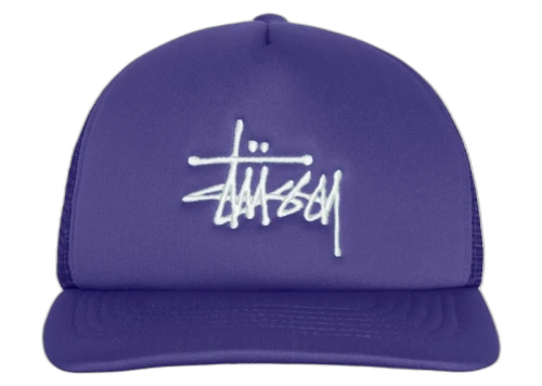 Stussy Trucker Big Basic Snapback Deep Violet