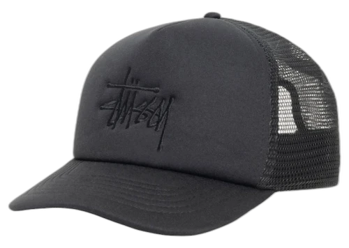 Stussy Trucker Big Basic Snapback Shadow Black