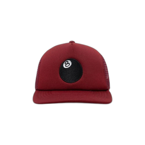 Stussy Trucker 8 Ball Snapback 'Paprika'