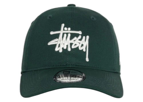Stussy New Era 9Twenty Basic Strapback Dark Green