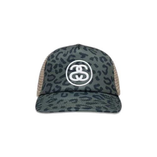 Stussy Trucker SS-Link Snapback 'Leopard'