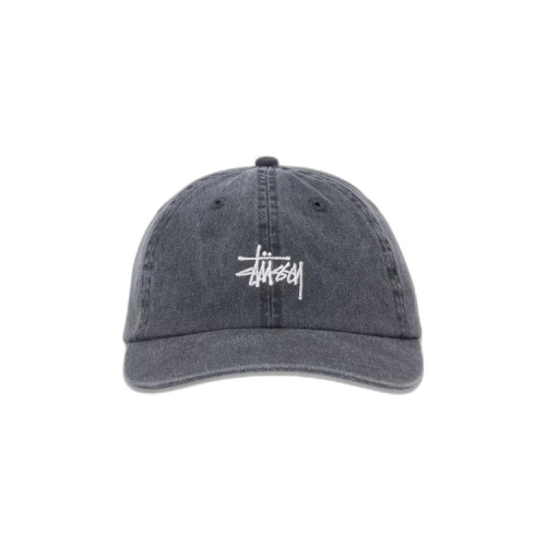 Stussy Low Pro Basic Washed Strapback (SS24) Charcoal