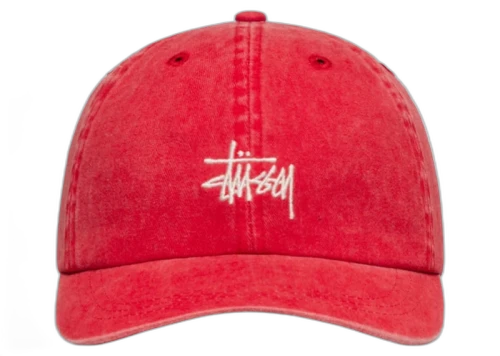 Stussy Low Pro Basic Washed Strapback Chile