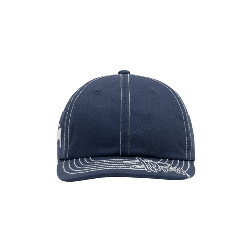 Stussy Low Pro Basic Stitch Strapback 'Navy'