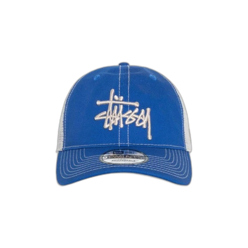 Stussy New Era 9TWENTY Basic Trucker 'Bright Royal'