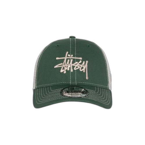 Stussy New Era 9Twenty Basic Trucker Green