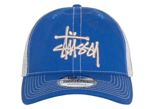 Stussy New Era 9Twenty Basic Trucker Bright Royal