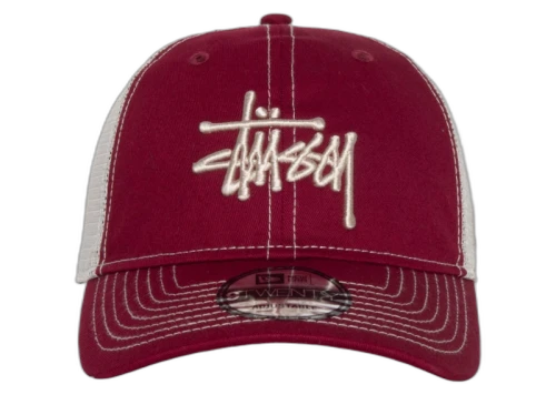 Stussy New Era 9Twenty Basic Trucker Cardinal