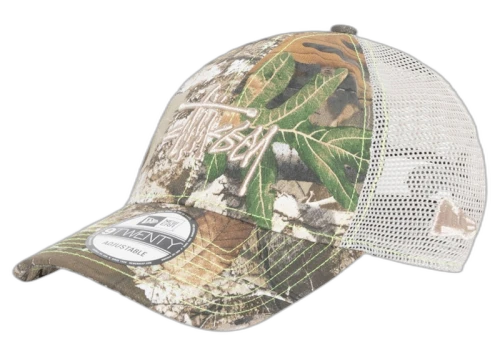 Stussy New Era 9Twenty Basic Trucker Real Tree Edge