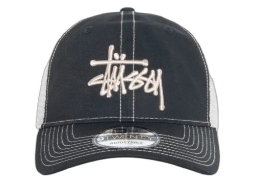 Stussy New Era 9Twenty Basic Trucker Shade Black