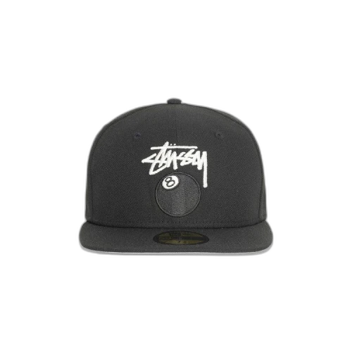Stussy New Era 59Fifty 8 Ball Stock 'Black'