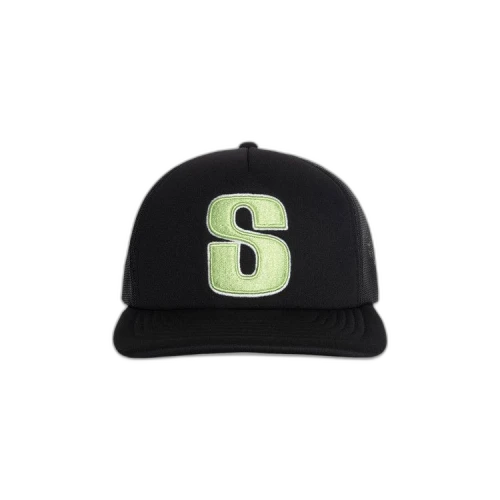 Stussy Trucker Big S Snapback 'Black'