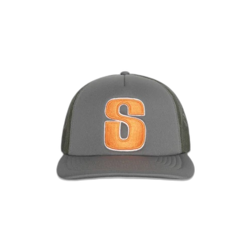 Stussy Trucker Big S Snapback 'Olive'