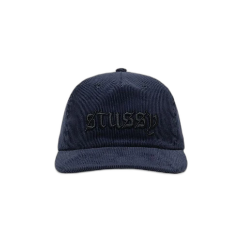 Stussy Mid-Depth Old English Snapback 'Navy'