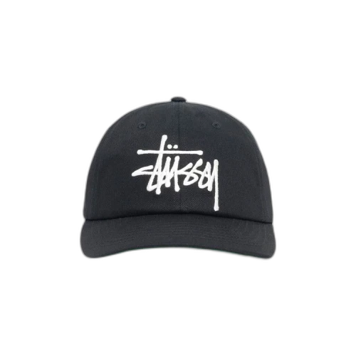 Stussy Low Profile Big Basic Snapback Black