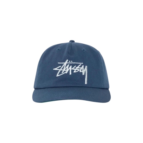 Stussy Mid-Depth Big Stock Snapback 'Deep Blue'