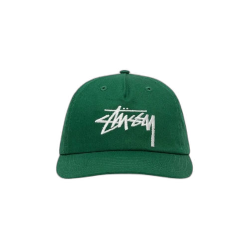 Stussy Big Stock Mid Depth Cap 'Green'
