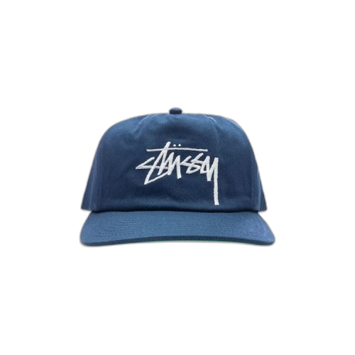 Stussy Big Stock Mid Depth Cap 'Navy'