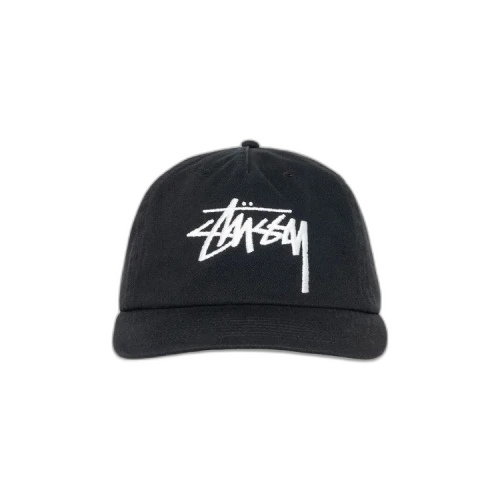 Stussy Mid-Depth Big Stock Snapback 'Shadow Black'