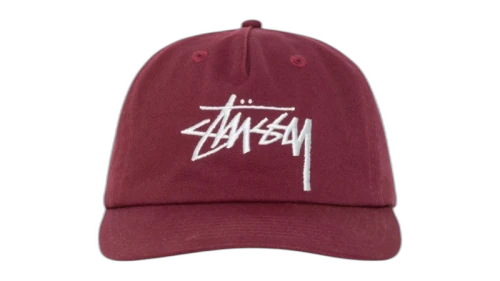 Stussy Mid-Depth Big Stock Snapback (SS25) Plum